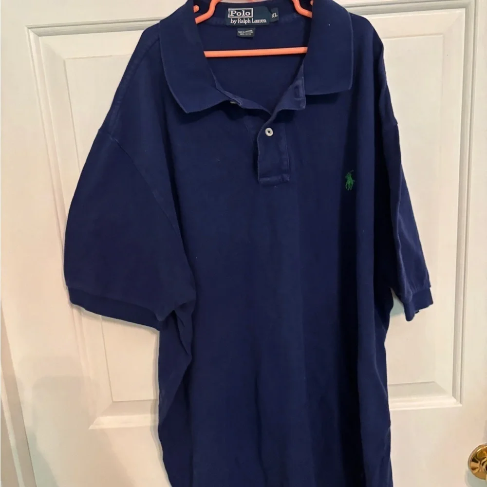 Ralph Lauren Blue Polo Shirt Signature Style
